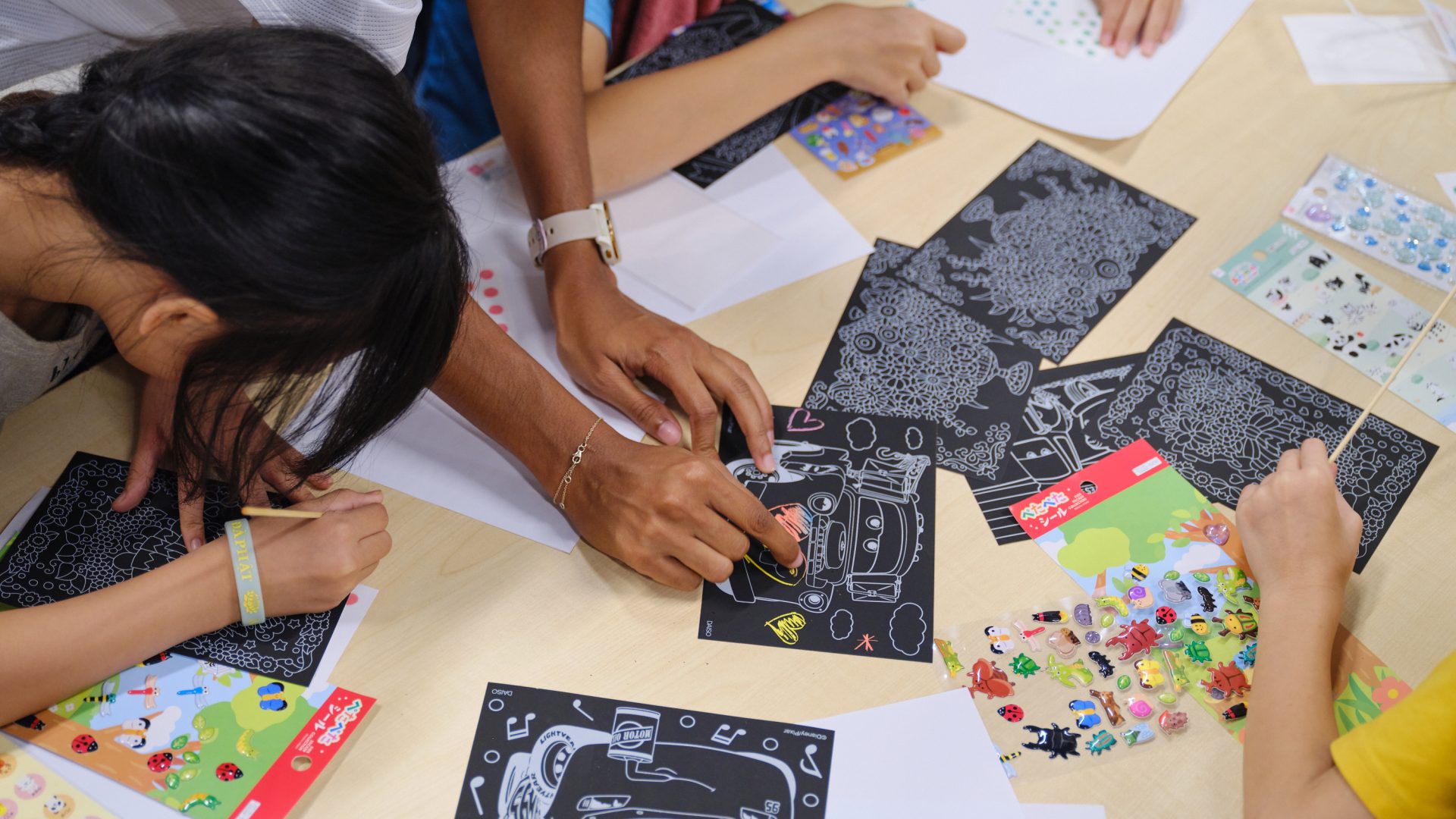 A classroom at the Blue Dragon Children's Foundation in Hanoi, Vietnam.